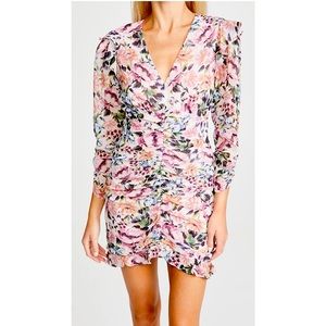 ASTR the label KIMBRA MINI ROUCHED DRESS